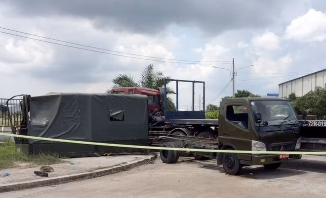 Xe dau keo tong xe bien so do, mot dan quan thiet mang