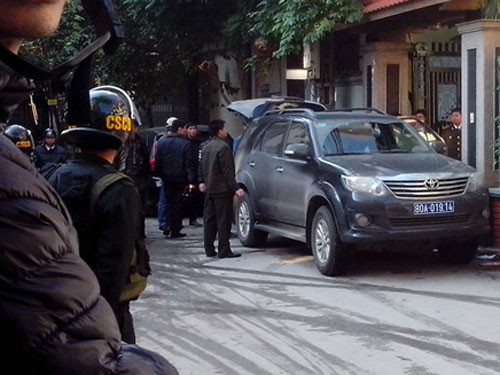 Cơ quan An ninh điều tra khám xét nhà riêng vợ chồng Sơn “sắt” vào cuối năm 2013. Ảnh: Ngọc Minh.