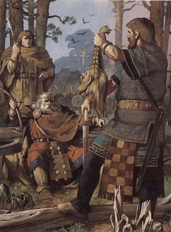 Người Celt, dân tộc hiếu chiến từng thống trị nhiều vùng đất rộng lớn ở quần đảo Anh coi việc cắt đầu của kẻ thù và buộc vào cổ ngựa chiến hoặc trưng bày trước cửa nhà mình là một việc làm thể hiện sự kiêu hãnh của người chiến binh. Họ cũng thường tổ chức những bữa tiệc đầu người để ăn mừng chiến thắng của mình.