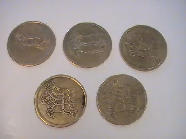Những đồng xu hình ngựa của Triều Tiên đầu thế kỷ 20.
