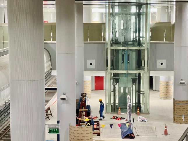 Nhà ga được chia thành 3 khu vực chính gồm khu vực công cộng, khu vực kỹ thuật và khu vực nhân viên nhà ga, phụ trợ. Ảnh: MAUR