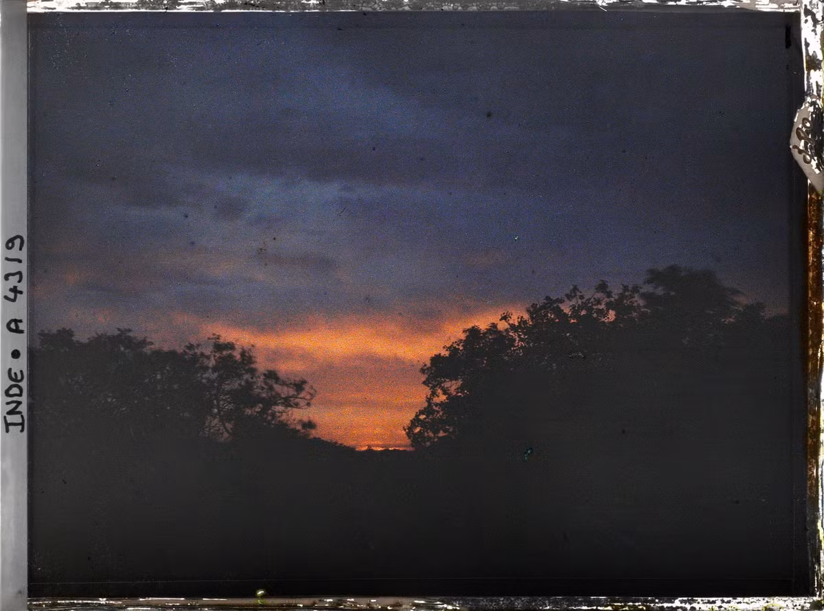 Khoảnh khắc bình minh ở Delhi.