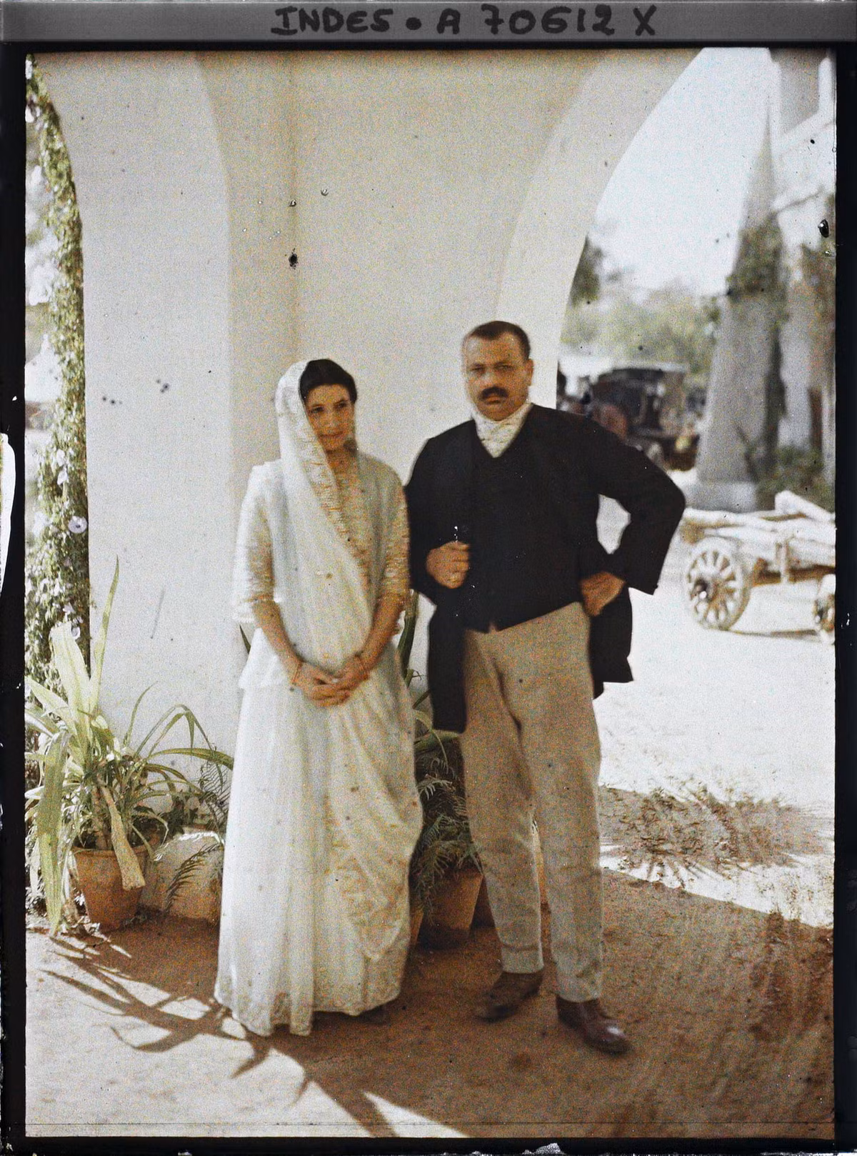 Hai vợ chồng người Parsi - hậu duệ của những người Ba Tư di cư đến Ấn Độ.