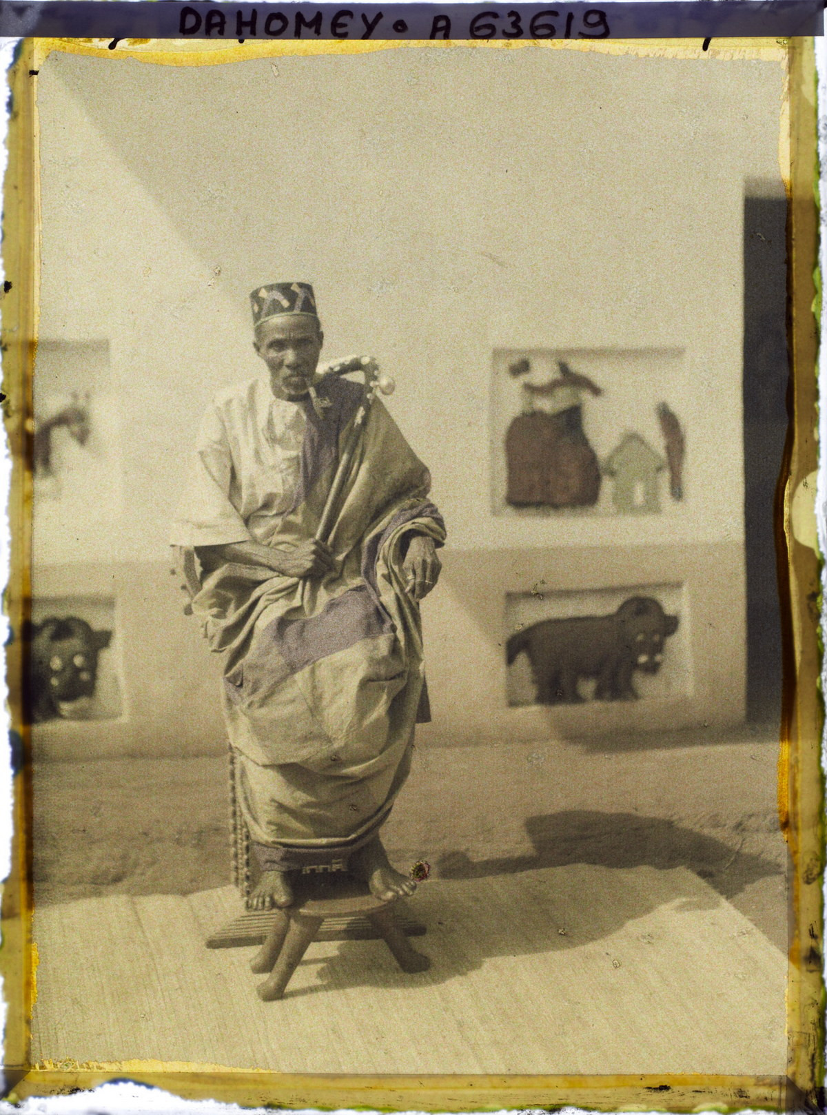 Chân dung Ahovo, anh trai của Béhanzin (1845-1906), vị vua thứ 11 của vương quốc Dahomey.