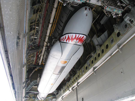 Biến thể Kh-55SM với 2 thùng nhiên liệu hình tứ giác.