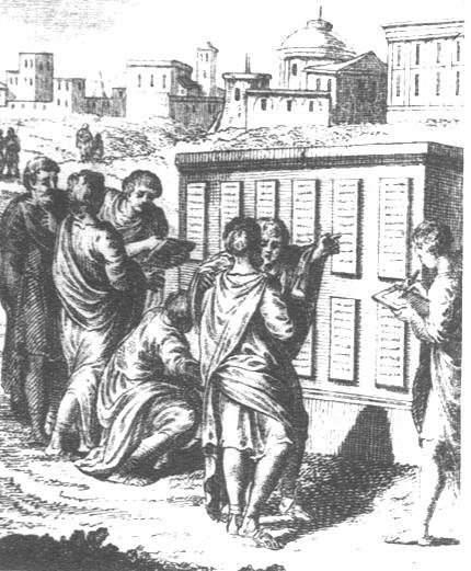 3. Luật 12 chương mục (The Twelve Tables) của người La Mã: Đây là bộ luật thành văn đầu tiên được biết đến của người La Mã vào khoảng năm 450 TCN. Trong luật này có nhiều điều luật ngớ ngẩn như một đứa bé sinh ra dị dạng cũng bị giết.