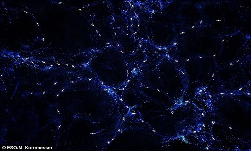 Mô hình ma quái trong vũ trụ chính là sự liên kết của một lỗ đen siêu lớn. Mô hình ma quái trong vũ trụ chính là sự liên kết của một lỗ đen siêu lớn.