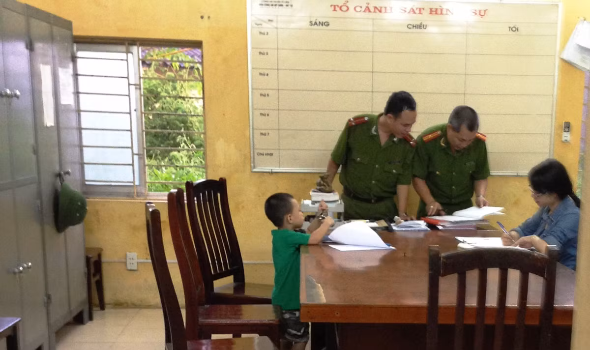 Đồn công an số 1 (Mễ Trì, Hà Nội) nơi xảy ra vụ việc.