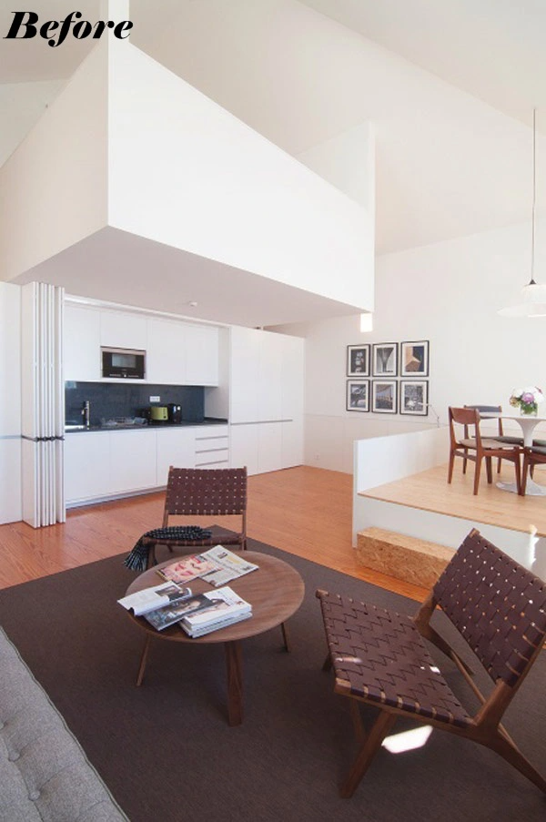 Khoảng trống vô nghĩa được biến hóa một cách thần kì thành không gian nghỉ ngơi tiện ích. Đây là cách khá đơn giản mà hiệu quả giúp bạn có một không gian phòng ngủ mới mẻ.