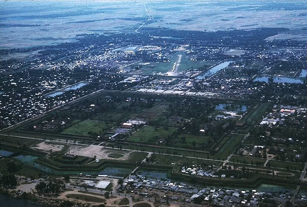 Toàn cảnh khu vực Đại nội Huế năm 1968. Ảnh tư liệu.