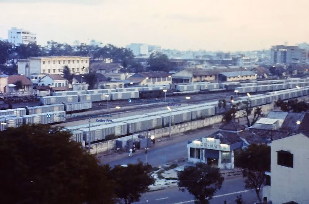 Ga Sài Gòn năm 1966. Ảnh: Lioyd. Ảnh tư liệu.