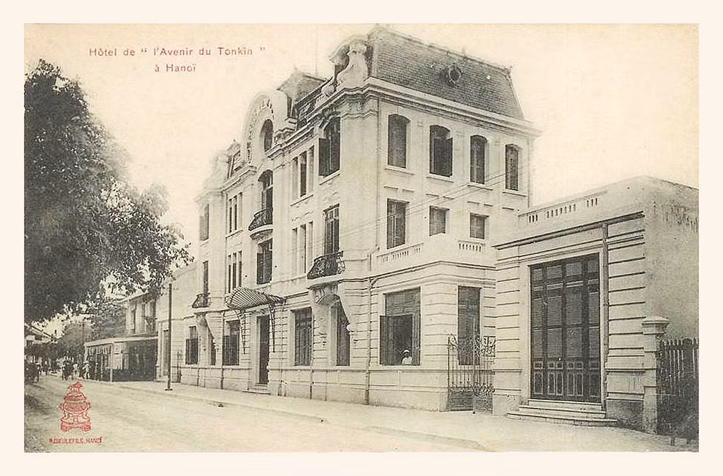 Khách sạn "Tương Lai Bắc Kỳ", trên đường Jules Ferry, nay là tòa soạn báo Hà Nội Mới trên phố Lê Thái Tổ. Ảnh tư liệu.