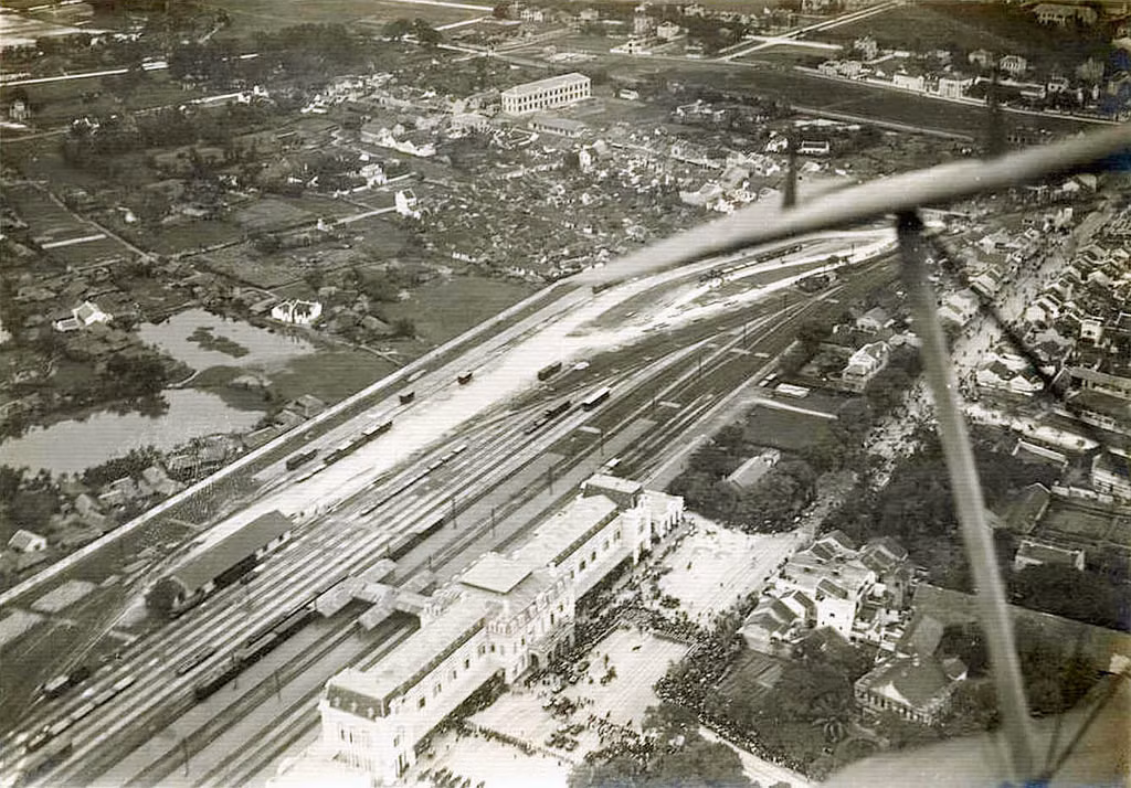 Toàn cảnh ga Hà Nội nhìn từ máy bay. Ảnh tư liệu.