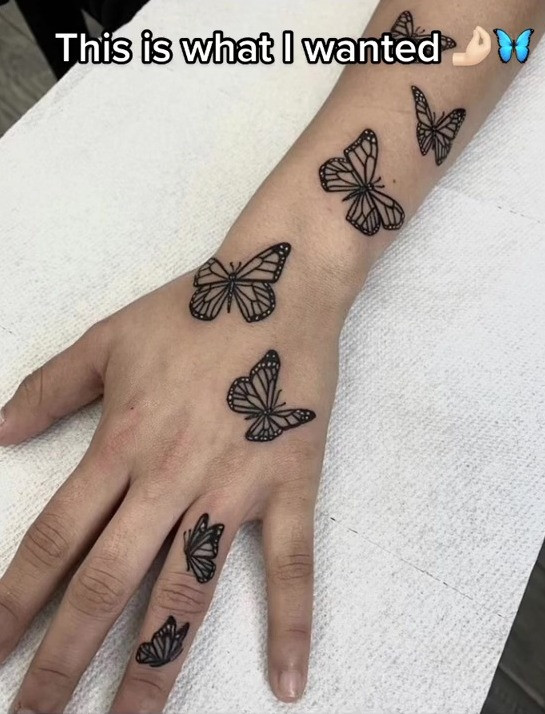 Video: Co gai xam hinh buom tren tay va cai ket khong the tin noi-Hinh-2