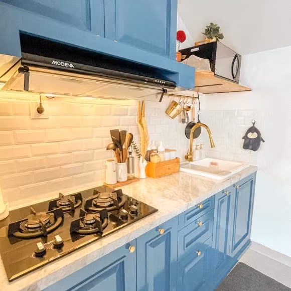 Thiet ke nha hai tang dien tich hep, bai tri noi that 