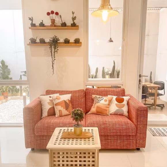 Thiet ke nha hai tang dien tich hep, bai tri noi that 