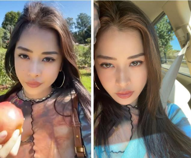 Cận nhan sắc của Chi Pu trong những ngày ở Mỹ, make-up sương sương cũng quá ấn tượng.