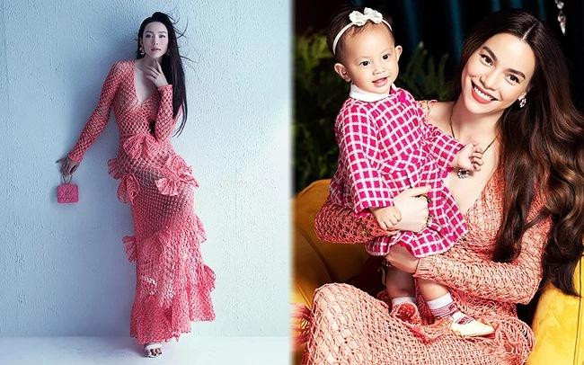 Dù từng cho "kỳ phùng địch thủ" nhưng Hồ Ngọc Hà và Minh Hằng thường xuyên có những pha "mặc chung" đồ. Cả hai mỹ nhân đều là những biểu tượng thời trang đi đầu Vbiz. Trong màn đụng hàng này, thật khó để phân định ai đẹp hơn.