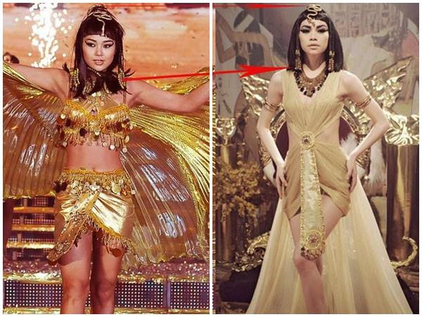 Hình ảnh Minh Hằng lấy cảm hứng từ Hà Hồ khi hóa thân thành Nữ hoàng Ai Cập một thời được chia sẻ rầm rộ trên mạng.