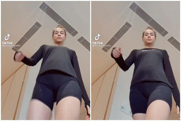 Sau 1 năm sinh con, người đẹp vẫn để lộ nhược điểm vòng 2 to tướng trong nhiều clip.