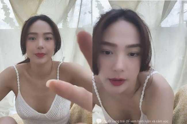 Trong một livestream trò chuyện cùng các fan, Minh Hằng khiến dân tình "đổ rầm" vì có màn xử lí trang phục tinh tế. Cụ thể, cô mặc chiếc áo hai dây khoét cổ cực sâu, khoe khéo vòng 1 nóng bỏng.