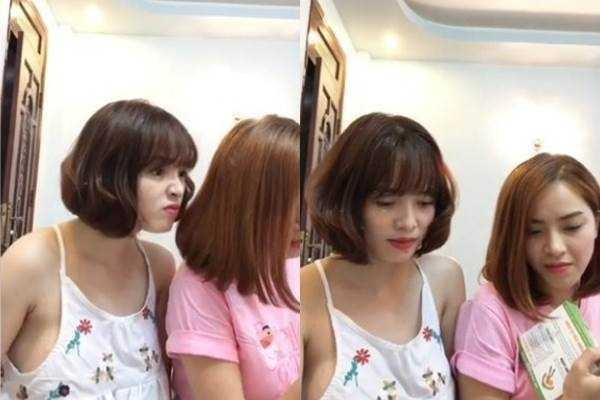 Livestream bán hàng trên trang cá nhân, hot girl Việt Huê thường xuyên bị réo tên bởi thời trang đồ ngủ kém duyên. Thậm chí bà xã Lê Hoàng còn thả rông để lộ vòng 1 kém săn chắc.