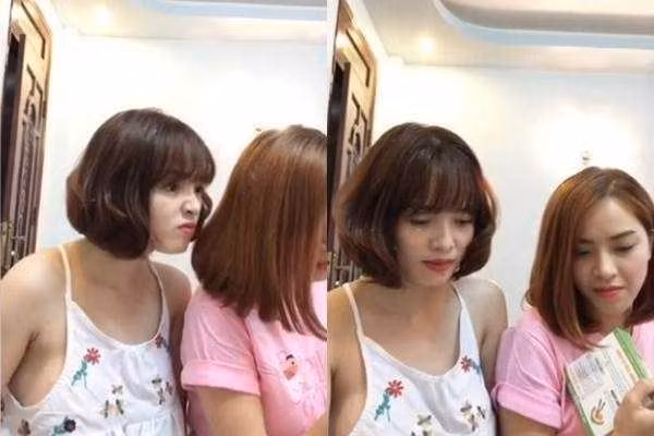 Livestream bán hàng trên trang cá nhân, hot girl Việt Huê thường xuyên bị réo tên bởi thời trang đồ ngủ kém duyên. Thậm chí bà xã Lê Hoàng còn thả rông để lộ vòng 1 kém săn chắc.