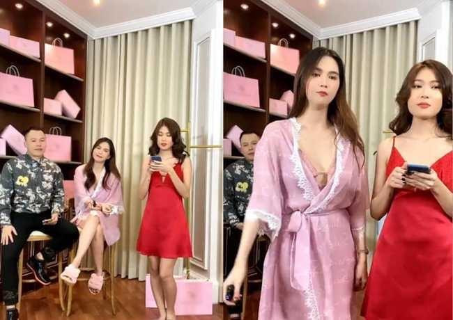 Khác với những video đập hộp tiền tỷ cực chuyên nghiệp trước đó, Ngọc Trinh lại gây tranh cãi khi mặc đồ ngủ hớ hênh trên sóng livestream. Bên cạnh đó, những món đồ cô nàng quảng cáo cũng bị nhận xét kém chất lượng: "Như chơi đồ hàng vậy, chẳng chuyên nghiệp tí nào mặc dù vẫn biết có tiền!”, "Đồ không được đẹp lắm ạ",...