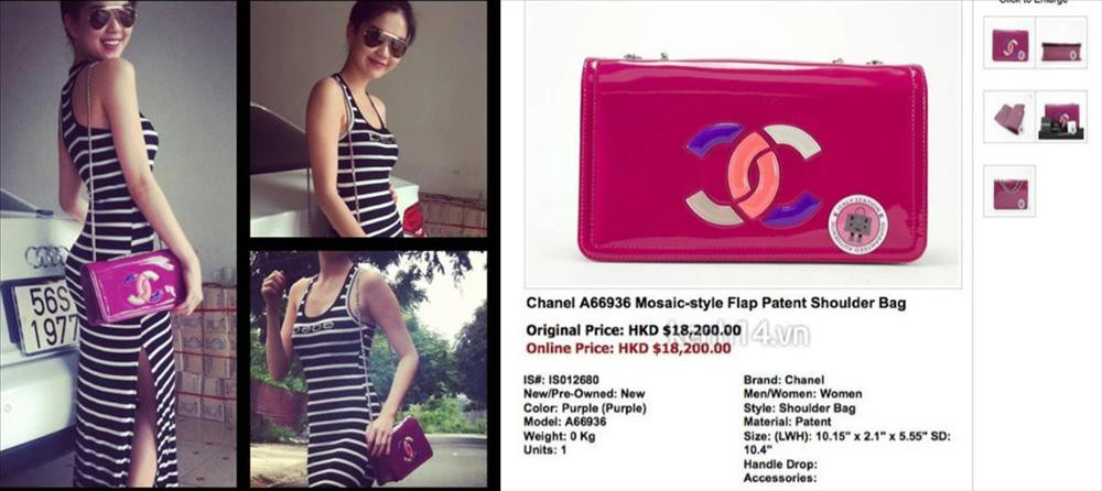 Năm 2012, Ngọc Trinh vướng nghi án dùng túi fake khi chiếc túi của cô có vẻ xỉn màu, xộc xệch. Vào thời điểm đó, những mẫu túi hàng chục triệu đồng vẫn là "của hiếm" trong Vbiz, nên việc cô bị nghi ngờ cũng là dễ hiểu.