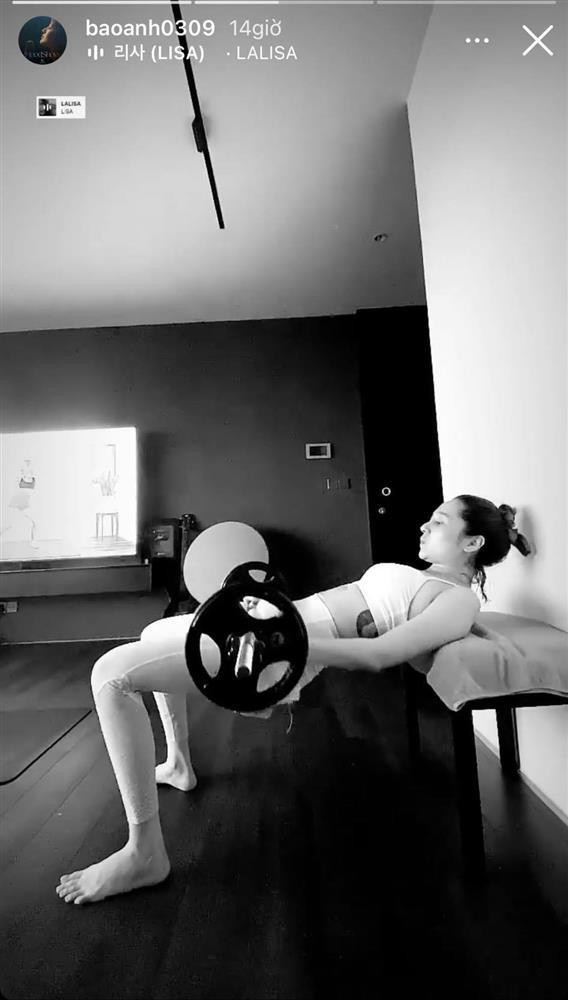 Có thể thấy, bài tập của Thùy Tiên quá hãi hùng.