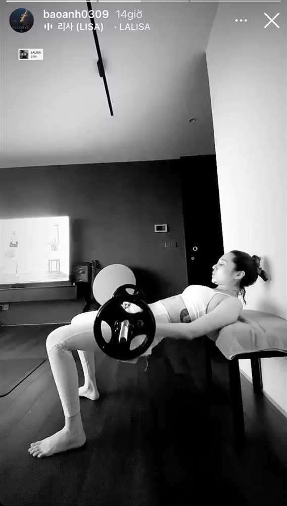 Có thể thấy, bài tập của Thùy Tiên quá hãi hùng.