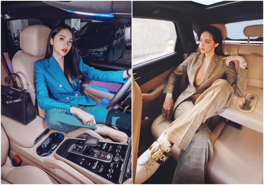 ...đôi lúc lại ''ngầu lòi'' chuẩn phong cách soái tỷ với suit nhưng vẫn gợi cảm không kém.