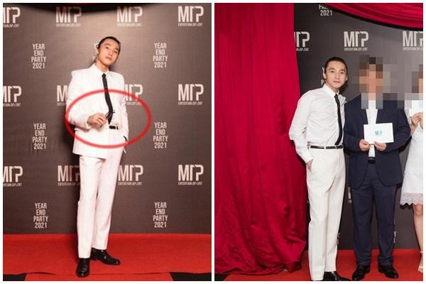 ##ss###style="text-decoration: underline;">Hình ảnh Sơn Tùng với thân hình như phát tướng, tóc dài bờm xờm "ông già" cùng chiếc cà vạt được sơ vin khó hiểu, thu hút rất nhiều ý kiến trái chiều từ netizen.