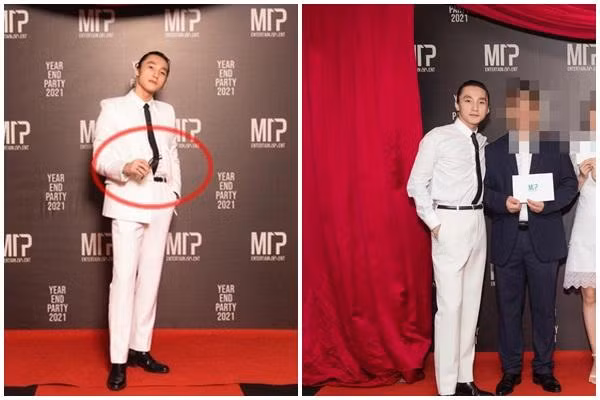 Hình ảnh Sơn Tùng với thân hình như phát tướng, tóc dài bờm xờm "ông già" cùng chiếc cà vạt được sơ vin khó hiểu, thu hút rất nhiều ý kiến trái chiều từ netizen.