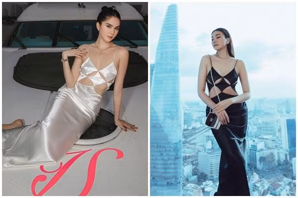 Trong màn "đụng hàng" này Ngọc Trinh lép vế hơn hẳn trước chị đẹp Thanh Hằng.