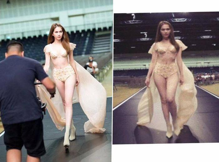 Việc lạm dụng photoshop chính là lý do cư dân mạng cực kỳ quan tâm rốt cuộc Ngọc Trinh có đẹp "hết nước chấm" như những bức ảnh tự đăng?
