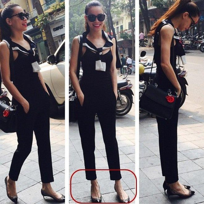 Sở hữu gương mặt xinh đẹp và vóc dáng hoàn hảo nhưng Hà Hồ vẫn lộ khuyết điểm bàn chân bắt đầu có dấu hiệu lão hóa.