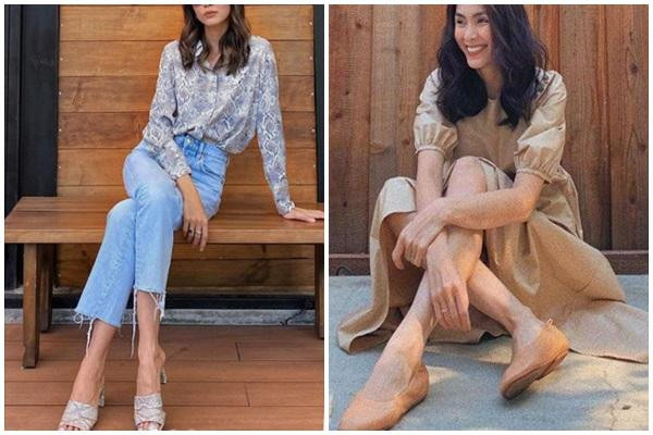 Dù sở hữu body khỏe khoắn cộng hưởng cùng vẻ đẹp bất chấp thời gian, Hà Tăng vẫn thường xuyên bị nhắc nhở vì dáng người gầy quá mức. Cô nhiều lần để lộ đôi bàn chân nhăn nheo, xương xẩu nhìn khá mất thẩm mỹ.