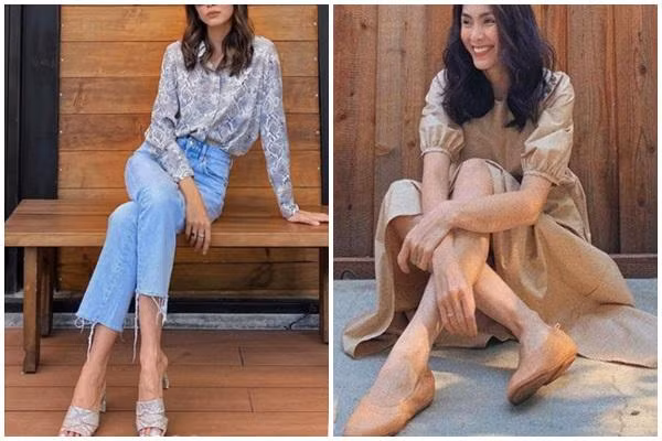 Dù sở hữu body khỏe khoắn cộng hưởng cùng vẻ đẹp bất chấp thời gian, Hà Tăng vẫn thường xuyên bị nhắc nhở vì dáng người gầy quá mức. Cô nhiều lần để lộ đôi bàn chân nhăn nheo, xương xẩu nhìn khá mất thẩm mỹ.