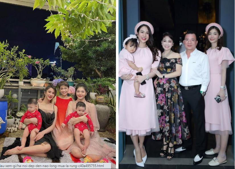 Trên trang cá nhân của mình, nữ ca sĩ thỉnh thoảng chia sẻ hình ảnh chụp cùng mẹ chồng và gia đình lên mạng xã hội.