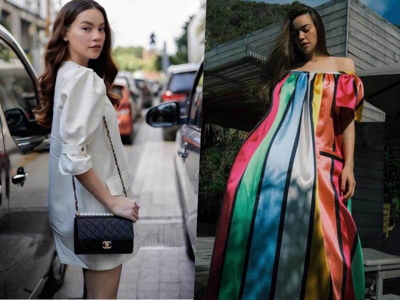 Dù bầu bí hay không, cô vẫn yêu thích các mẫu váy suông này.