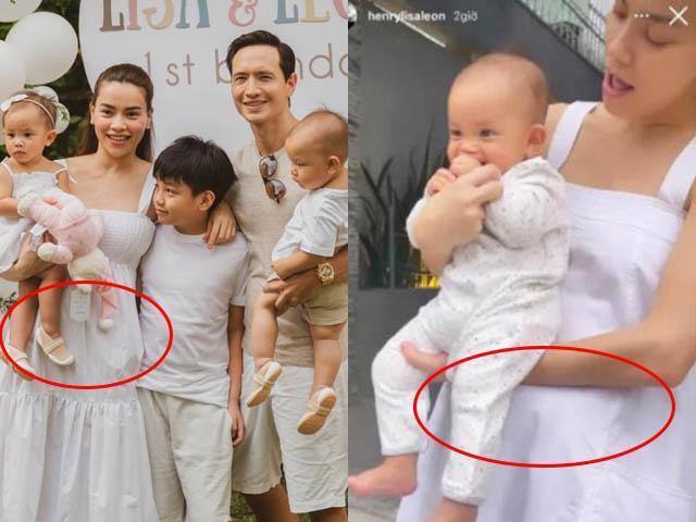 Hồ Ngọc Hà trong tiệc sinh nhật 1 tuổi của Lisa - Leon đã mặc một mẫu váy suông màu trắng, thiết kế có phần "thùng thình" hơn bình thường khiến giọng ca "Em Muốn Anh Đưa Em Về" rơi vào "tầm soi" của netizen. Cụ thể ở một khoảnh khắc bế Leon, phần bụng dưới của cô lộ ra rõ, đi cùng phần váy rộng khiến người xem cảm thấy như cô đang mang thai.