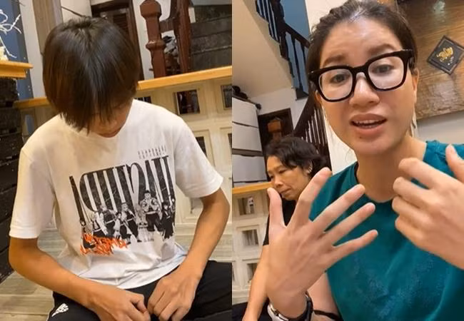 Trang Tran khoe kim cuong, lap tuc bi 