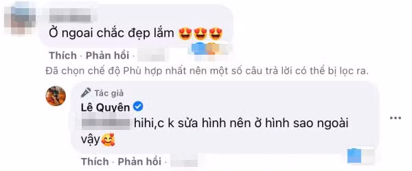 Lệ Quyên khẳng định không dùng photoshop để "sống ảo" trên mạng xã hội.