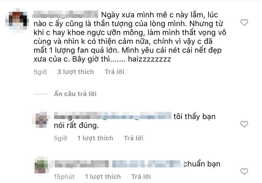 Bài đăng của Lệ Quyên nhanh chóng thu hút sự chú ý từ netizen. Nhiều bình luận bày tỏ sự đồng tình với cô về quan điểm này. Song cũng không thiếu những người vẫn cảm thấy không phục trước lời giải thích của cô, hay tò mò về hình ảnh ngoài đời của giọng ca sinh năm 1981.