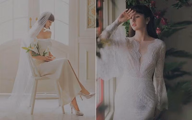 Hình ảnh, "gà cưng" công ty MTP Entertainment xuất hiện lộng lẫy trong loạt váy trắng tinh khôi cùng mái tóc ngắn vô cùng ngây thơ, trong sáng. "Nàng thơ" nhà Sơn Tùng toát lên vẻ đẹp thanh thoát với nụ cười rạng rỡ và làn da trắng hồng.