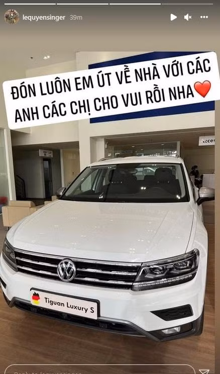 Chiếc xế hộp Volkswagen gần 2 tỷ mà Lệ Quyên mới tậu thêm.