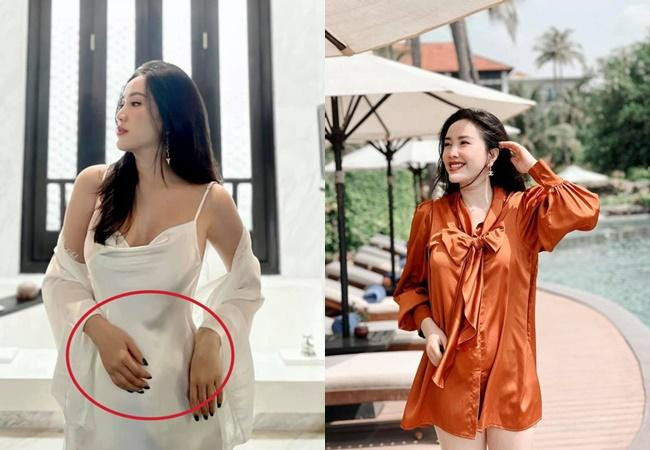 Hình ảnh hiếm hoi "công chúa bong bóng" để lộ vòng 2 lớn, đây cũng là nguồn cơn dấy lên tin đồn cô mang thai hồi đầu năm 2021.