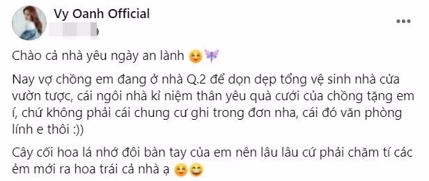 Dong thai cua Vy Oanh trong ngay nu dai gia thong bao den nha-Hinh-2