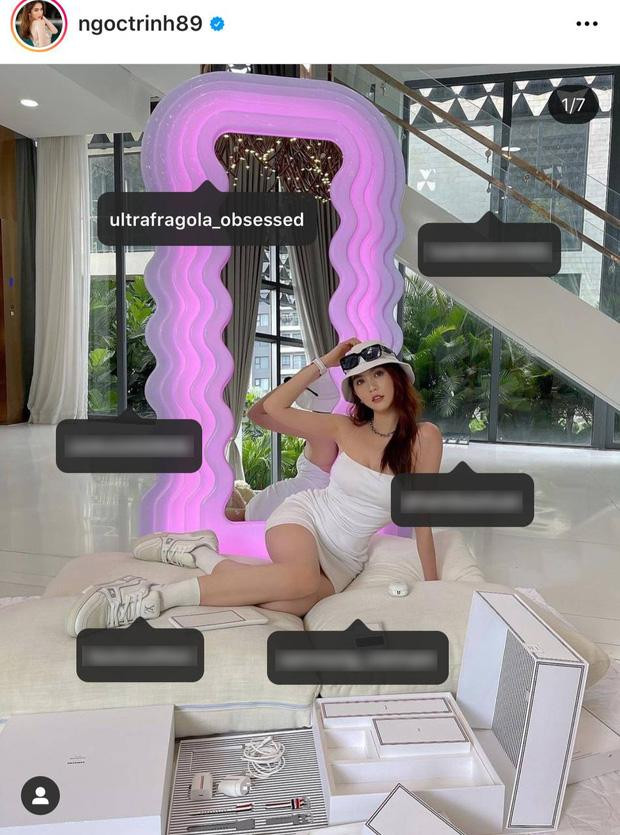 Ngay lập tức, phía công ty Italian Atelier - đại diện thương mại của nhiều thương hiệu nội thất cao cấp châu Âu tại khu vực châu Á - Thái Bình Dương, trong đó có Poltronova đã lên tiếng về nghi vấn dùng hàng nhái của Ngọc Trinh. "Italian Atelier chưa từng nhận được yêu cầu đặt hàng của nhân vật trên. Đại diện Poltronova cho biết họ chưa từng sản xuất chiếc gương với màu sắc lệch chuẩn như vậy".